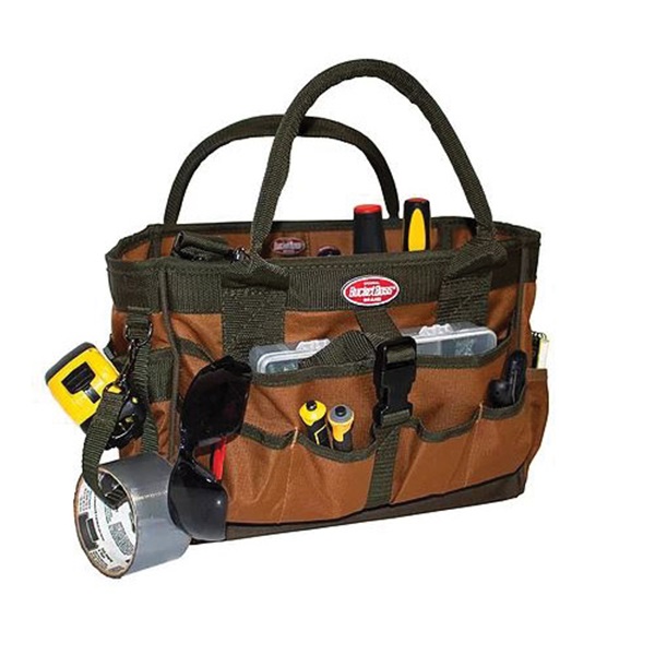 Bucket Boss Gatemouth Series 60088 Tote Tool Bag, 12-Pocket, Poly Ripstop - 2
