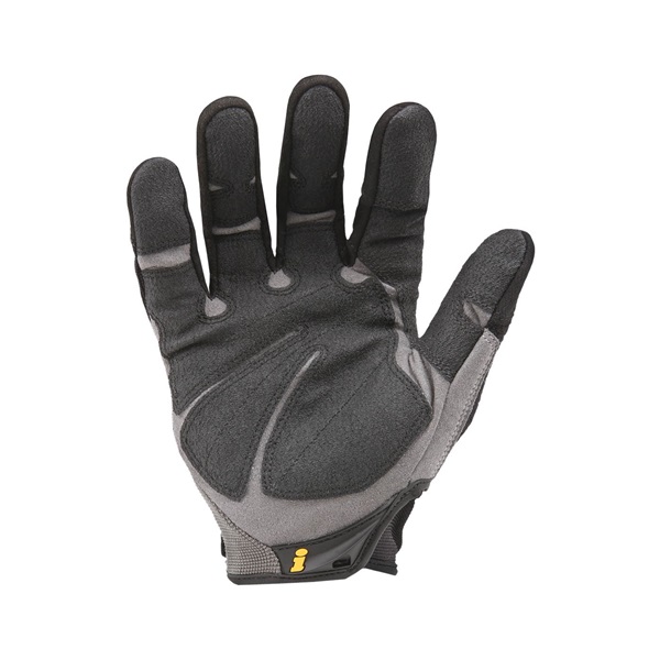 Ironclad Heavy Utility HUG-03-M-DISC Leather Palm Gloves, Men's, M, Reinforced Thumb, Hook and Loop Cuff, Synthetic Back - 2