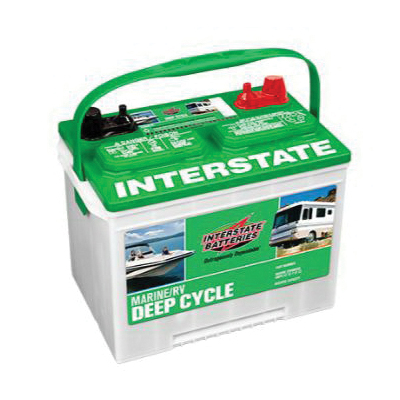 Interstate Batteries Marine/RV Series SRM 24 Wet Battery, 24DC Battery, 12 V Battery, 81 Ah - 3