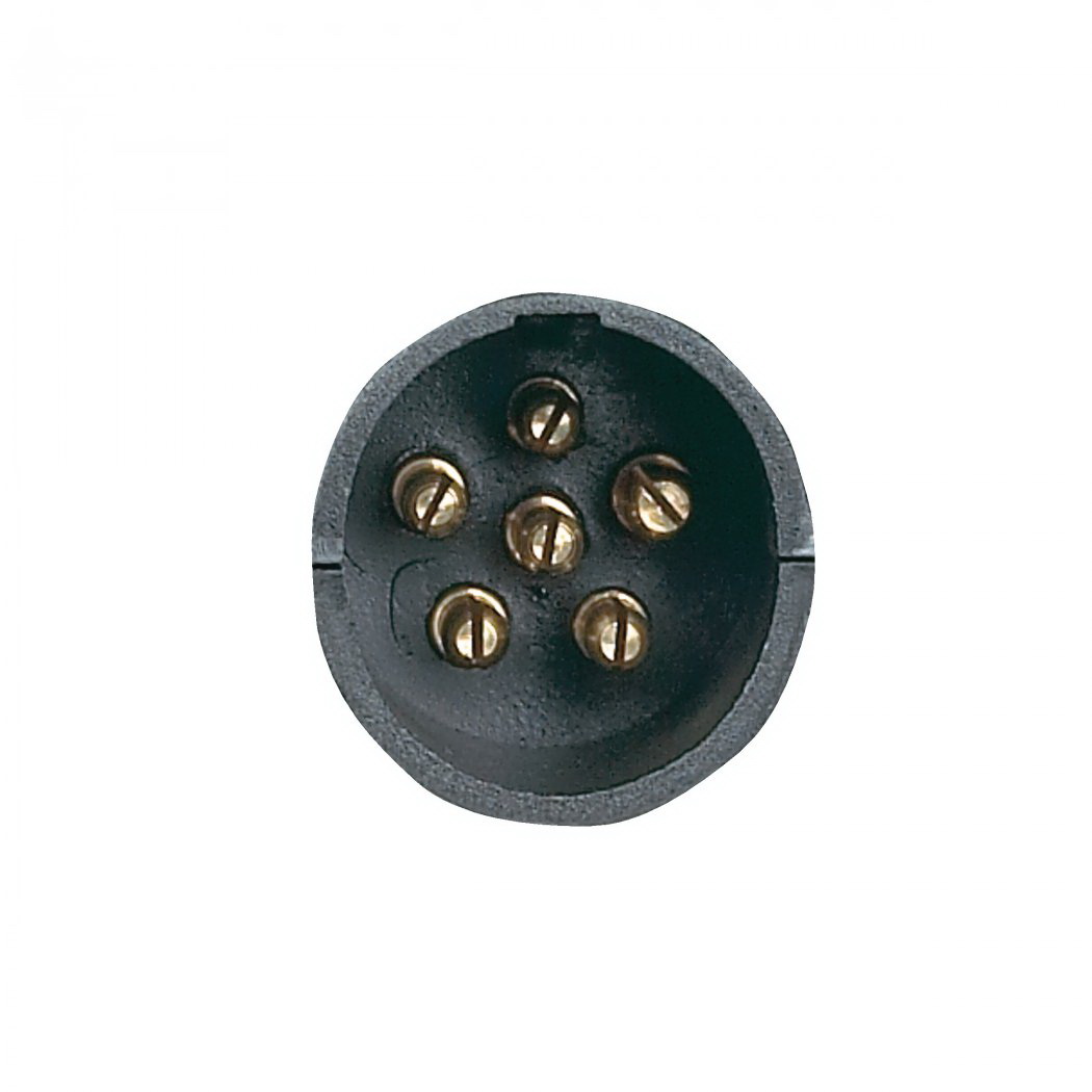 Hopkins 47555 Adapter, 7-Blade, 6-Pole, Metal/Plastic Housing Material, Black - 2