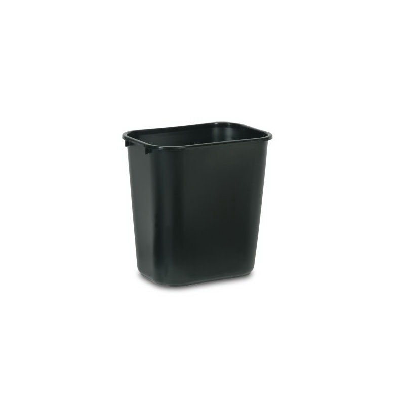 Rubbermaid FG295600BLA Waste Basket, 28 qt, Resin, Black - 2