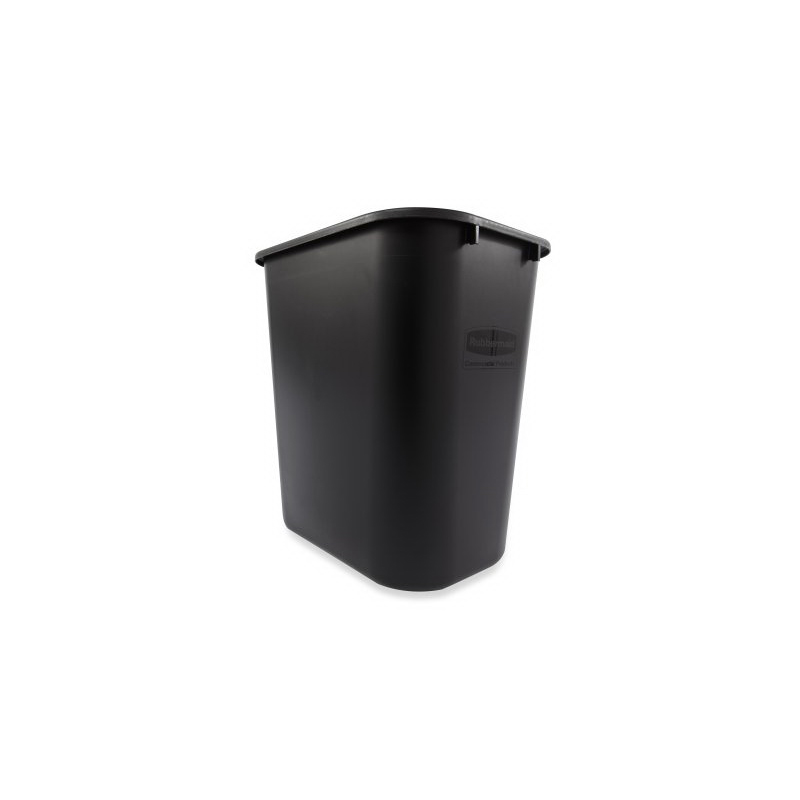 Rubbermaid FG295600BLA Waste Basket, 28 qt, Resin, Black - 3