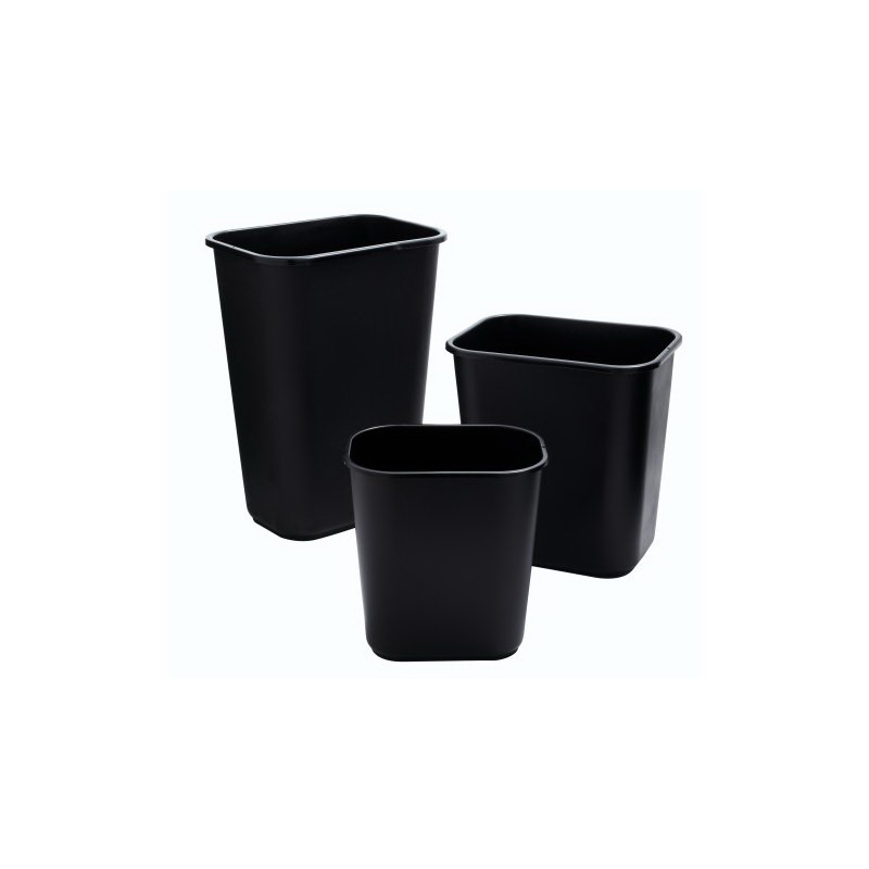 Rubbermaid FG295600BLA Waste Basket, 28 qt, Resin, Black - 4
