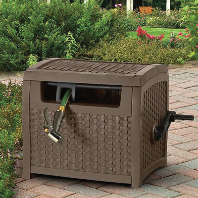 Suncast PTW175 Hose Hideaway, 5/8 in Hose, 175 ft Hose, Resin - 2