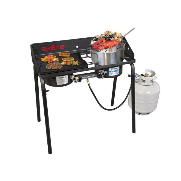 Camp Chef EX60LW Stove, 2-Burner, Propane, 60,000 Btu/hr, Steel - 2
