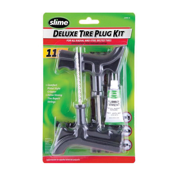 Slime 2040-A Tire Plug Kit with Glue, 11 -Piece - 2