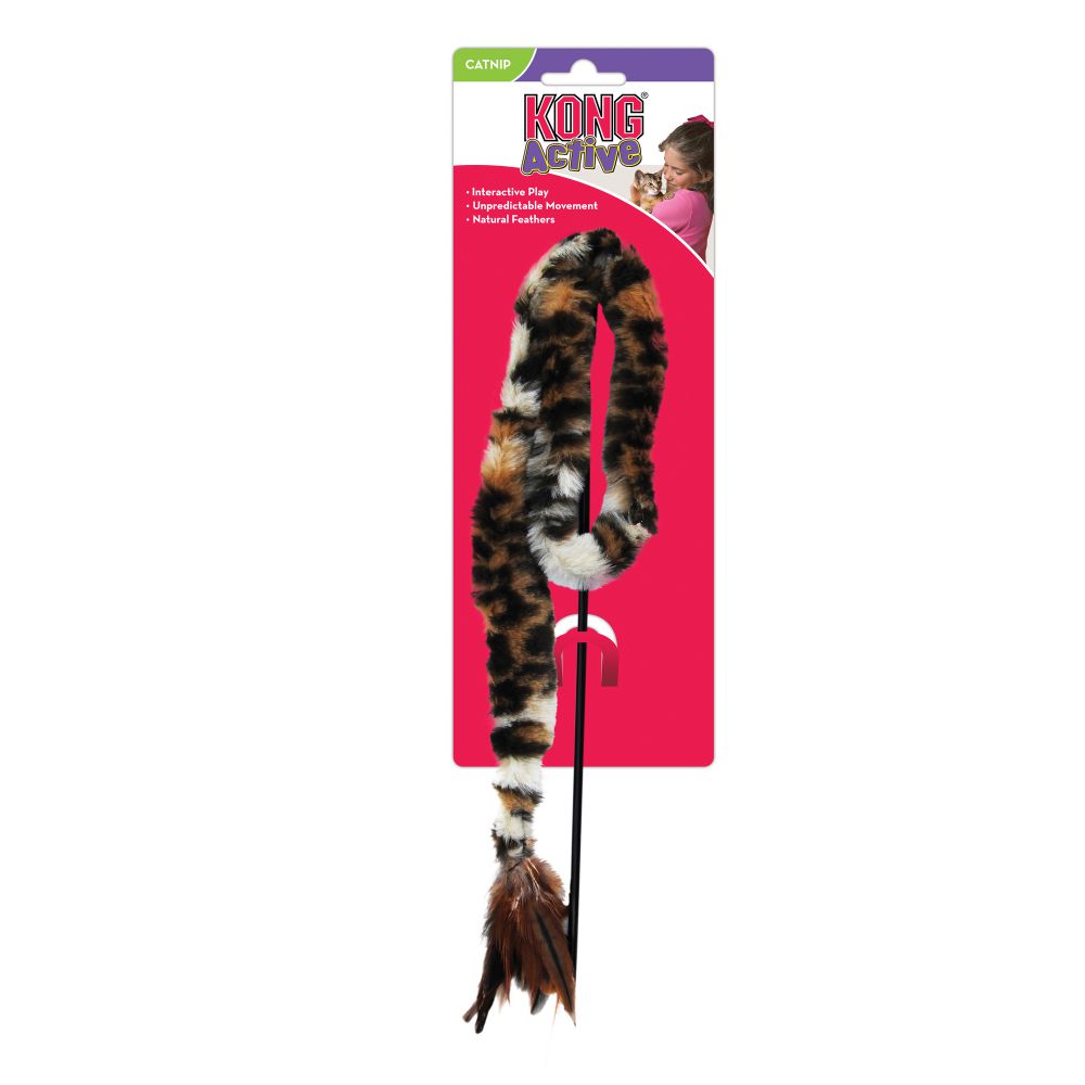 Kong Active NZ1 Cat Toy, One-Size, Swizzle Bird Teaser, Assorted - 3