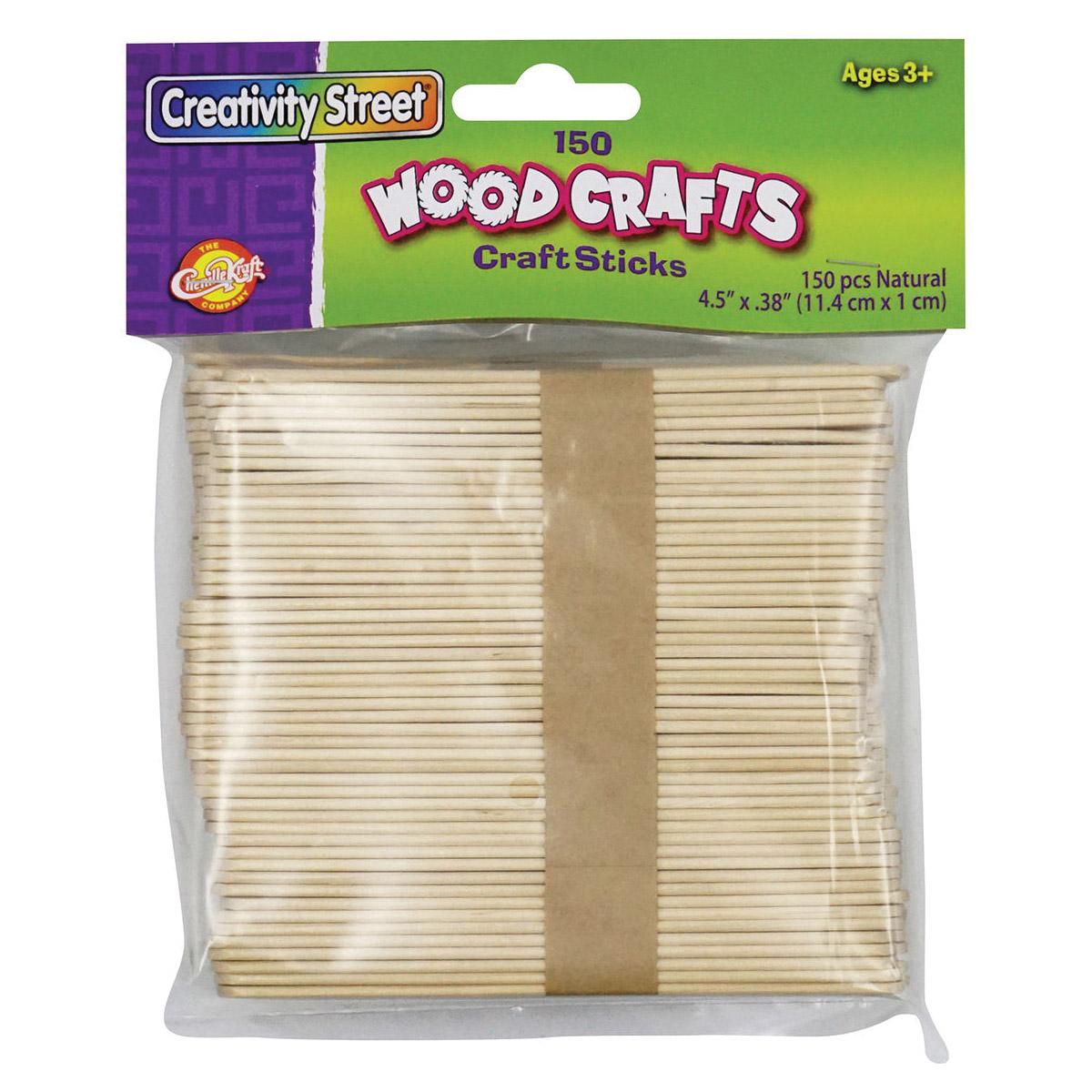 Creativity Street PAC3675-01 Craft Stick, Wood, Natural, 150-Piece - 2