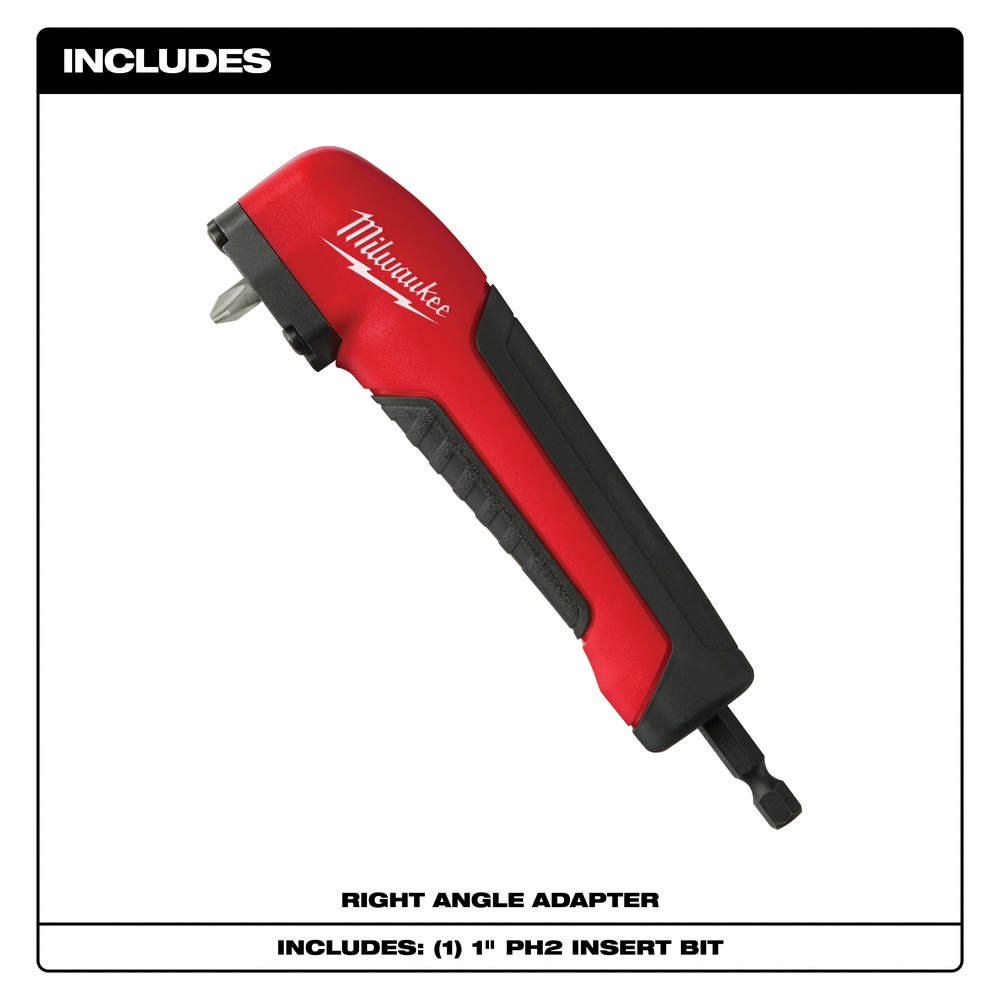 Milwaukee SHOCKWAVE 48-32-2390 Adapter, PH2 Drive, Phillips Drive, 1/4 in Shank, Hex Shank, Alloy/Rubber - 2