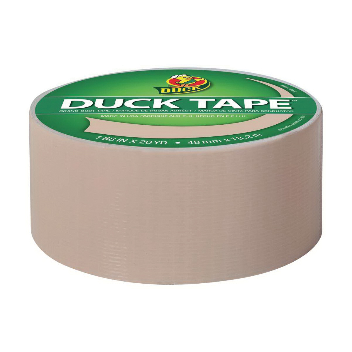 Duck 283264 Duct Tape, Beige, 20 yd L, 1.88 in W - 2