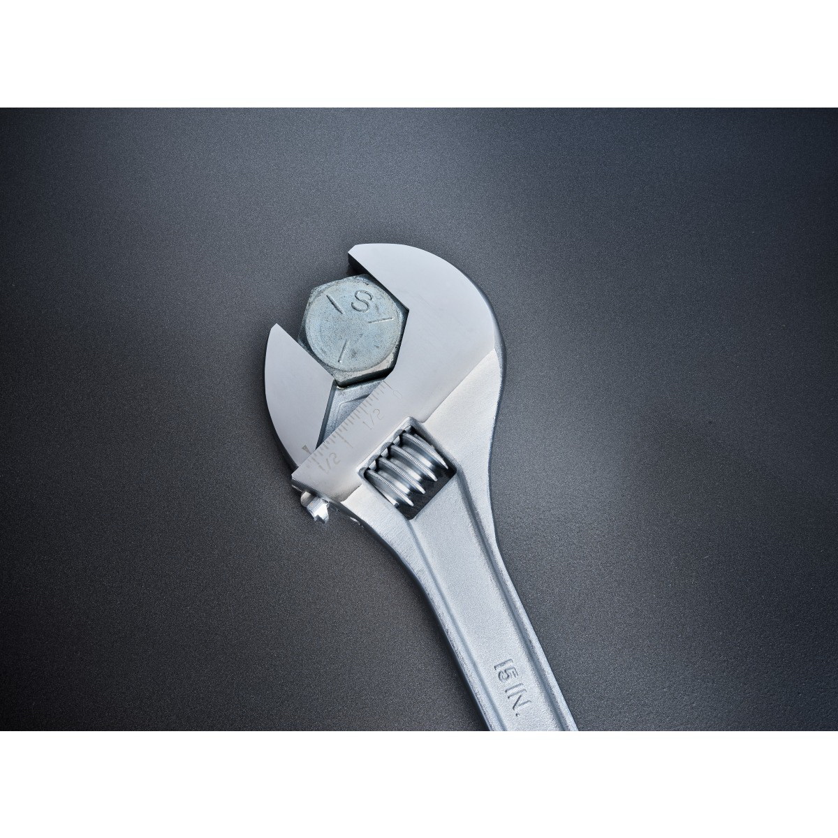 Crescent AC24VS Adjustable Wrench, 4 in OAL, 1/2 in Jaw, Steel, Chrome - 2