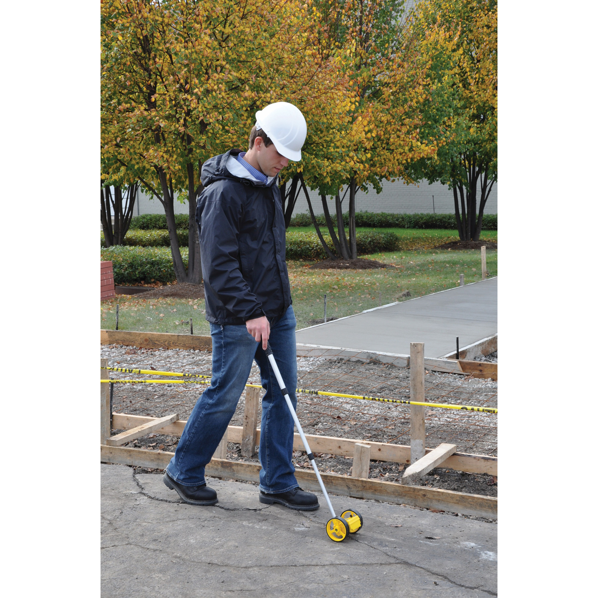 Bosch Rolatape Series RT204 Dual Measuring Wheel, 10,000 ft, 4 in Dia Wheel, Plastic Wheel, Aluminum, Yellow - 2