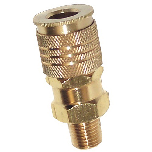 Campbell Hausfeld MP333600AV Coupler, 1/4 in, Plug x MNPT, Brass - 3