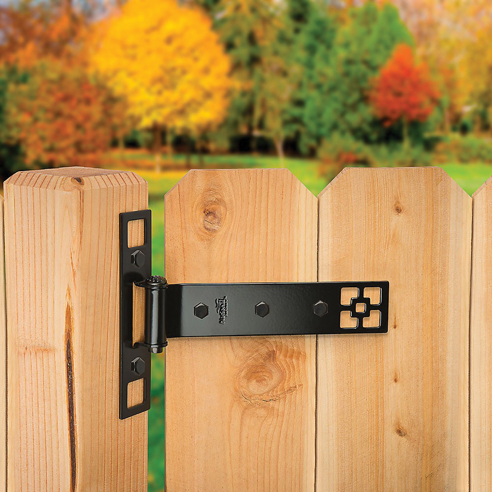 National Hardware N109-316 Craftsman Gate Suite Kit, Black, 1-Piece - 5