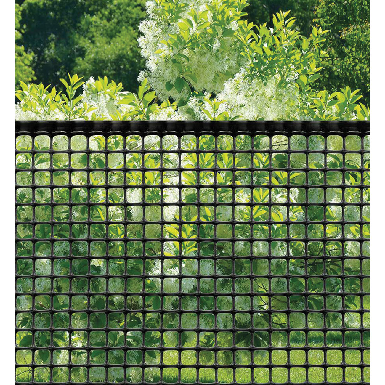 Tenax 62073079 Hardware Net, 15 ft L, 2 ft H, 1/2 x 1/2 in Mesh, Polyethylene, Black - 2