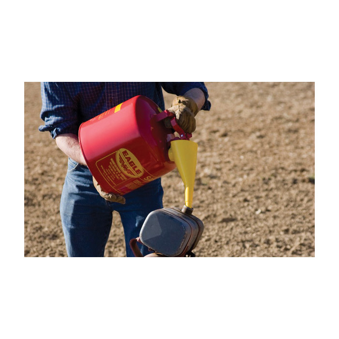 Eagle UI50FS Safety Can, 5 gal, Galvanized Steel, Red - 2