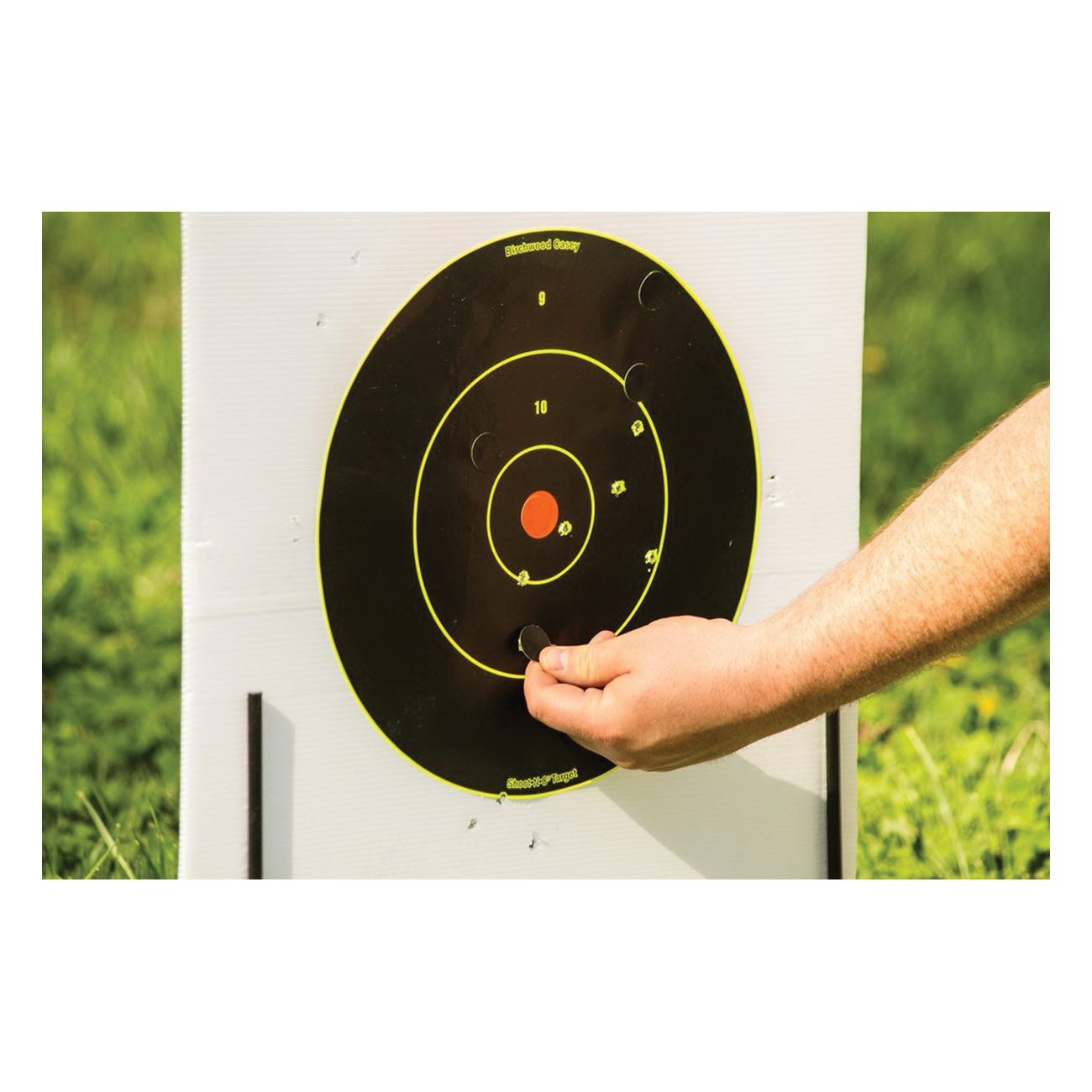 Birchwood Casey 34825 Bull's-Eyes Target, Self-Adhesive, Paper, Black, Includes: (360 ) Pasters, 30/PK - 2