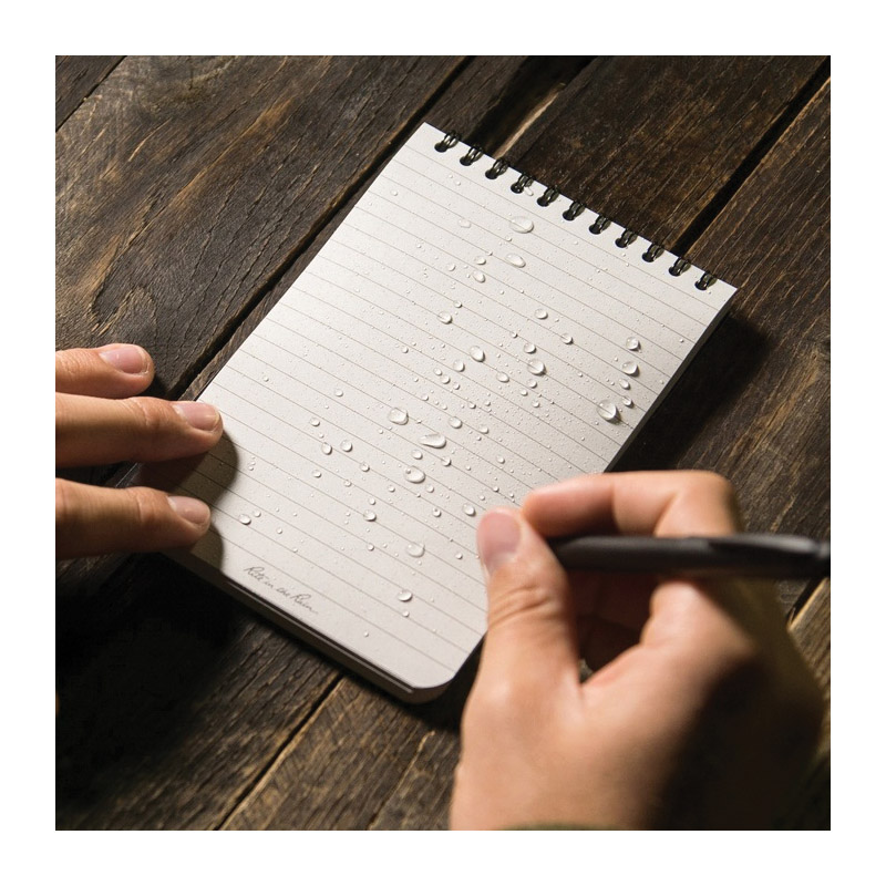 Rite in the Rain Midnight 746 Pocket Notebook, Universal Sheet, 4 x 6 in Sheet, 50-Sheet, Gray Sheet - 3