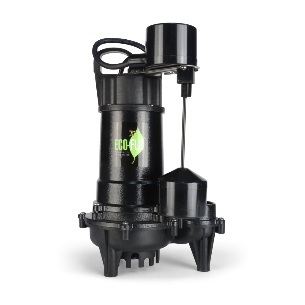 Eco-Flo ECD50V Sump Pump, 8 A, 115 V, 0.5 hp, 1-1/2 in Outlet, 4400 gph - 2