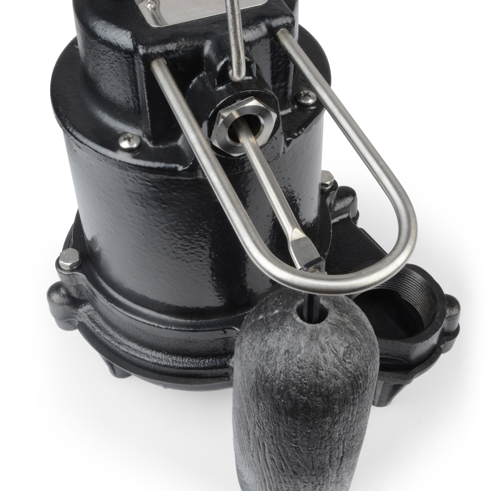 Eco-Flo EFSA33 Sump Pump, 6.5 A, 115 V, 0.33 hp, 1-1/2 in Outlet, 20 ft Max Lift Head, 3160 gph - 3