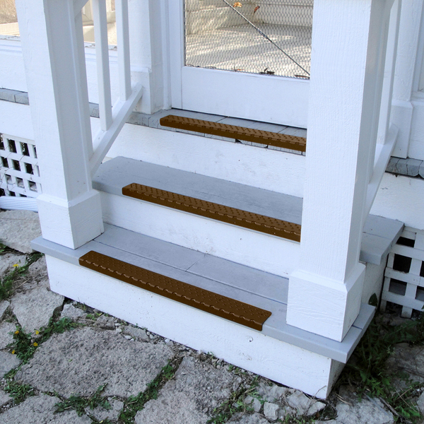 Handi-Treads RNSN-161T Non-Slip Nosing, 30 in L, 2-3/4 in W, 1/8 in Thick, Aluminum, Brown, Powder-Coated - 2