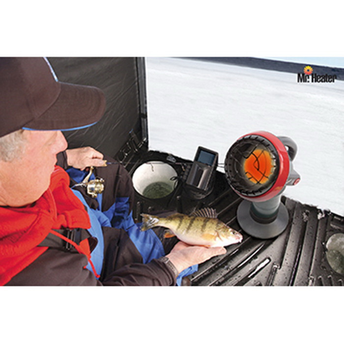 Mr. Heater F215100 Portable Heater with Oxygen Depletion System, 1 lb Fuel Tank, Propane, 3800 Btu, Black/Red - 2