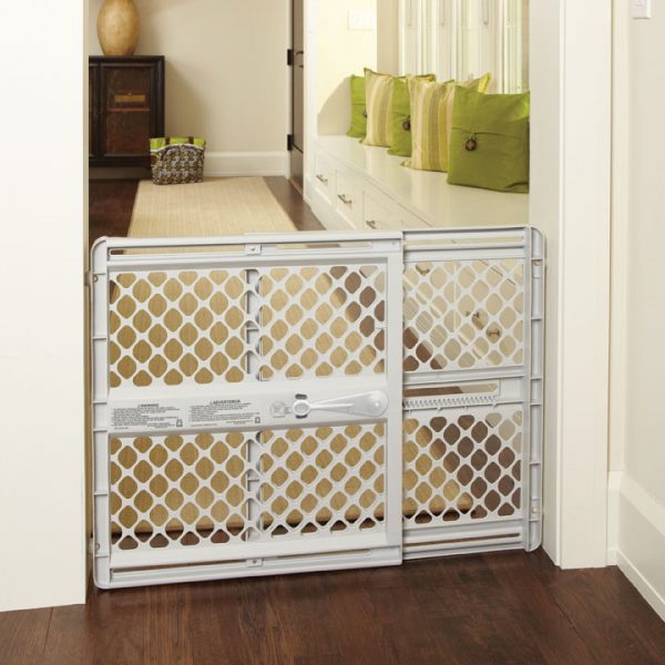 North States 8625 Universal Petgate, 26 to 42 in W Opening, 26 in OAH, Plastic, Gray - 3