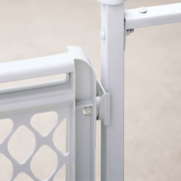 North States 8625 Universal Petgate, 26 to 42 in W Opening, 26 in OAH, Plastic, Gray - 5