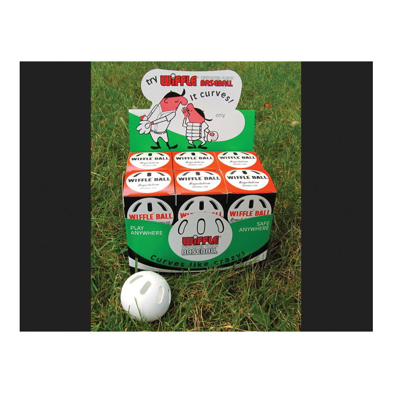 Wiffle 639C Baseball, 9 in Dia, Plastic, White - 2