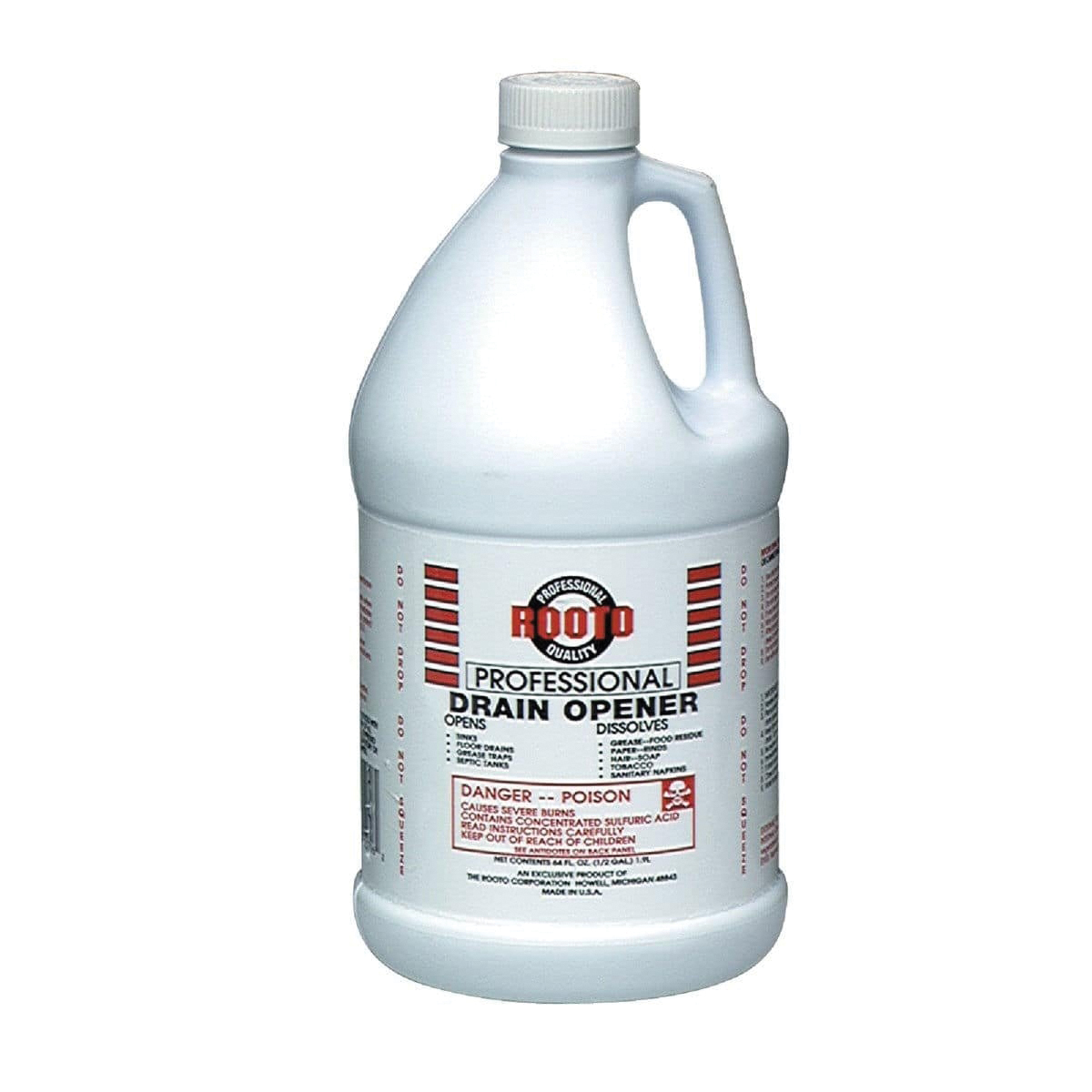 Rooto Corporation 1079 Drain Cleaner, Liquid, 0.5 gal - 1