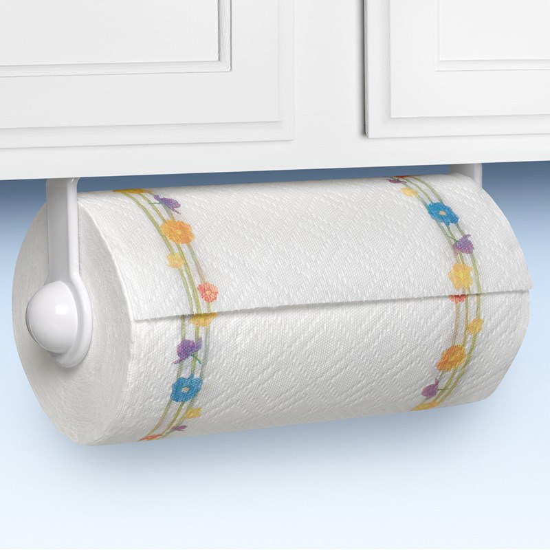Spectrum 40200 Paper Towel Holder, Plastic, White - 2