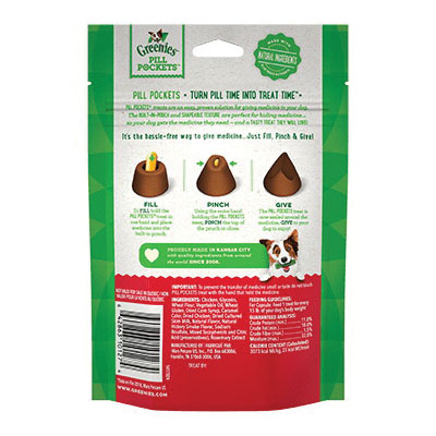 Greenies Pill Pockets 428273 Dog Treat, Hickory Smoke Flavor, 7.9 oz Bag - 2