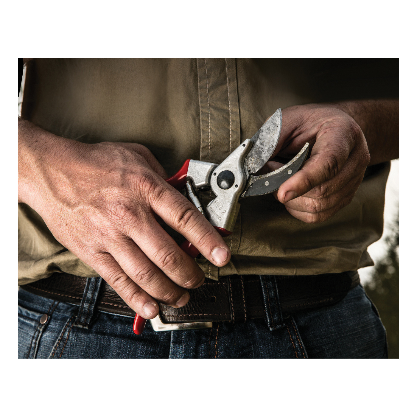 Felco F-2 Pruning Shear, Red Handle, 0.98 in Cutting Capacity, Steel Blade, Aluminum Handle - 2
