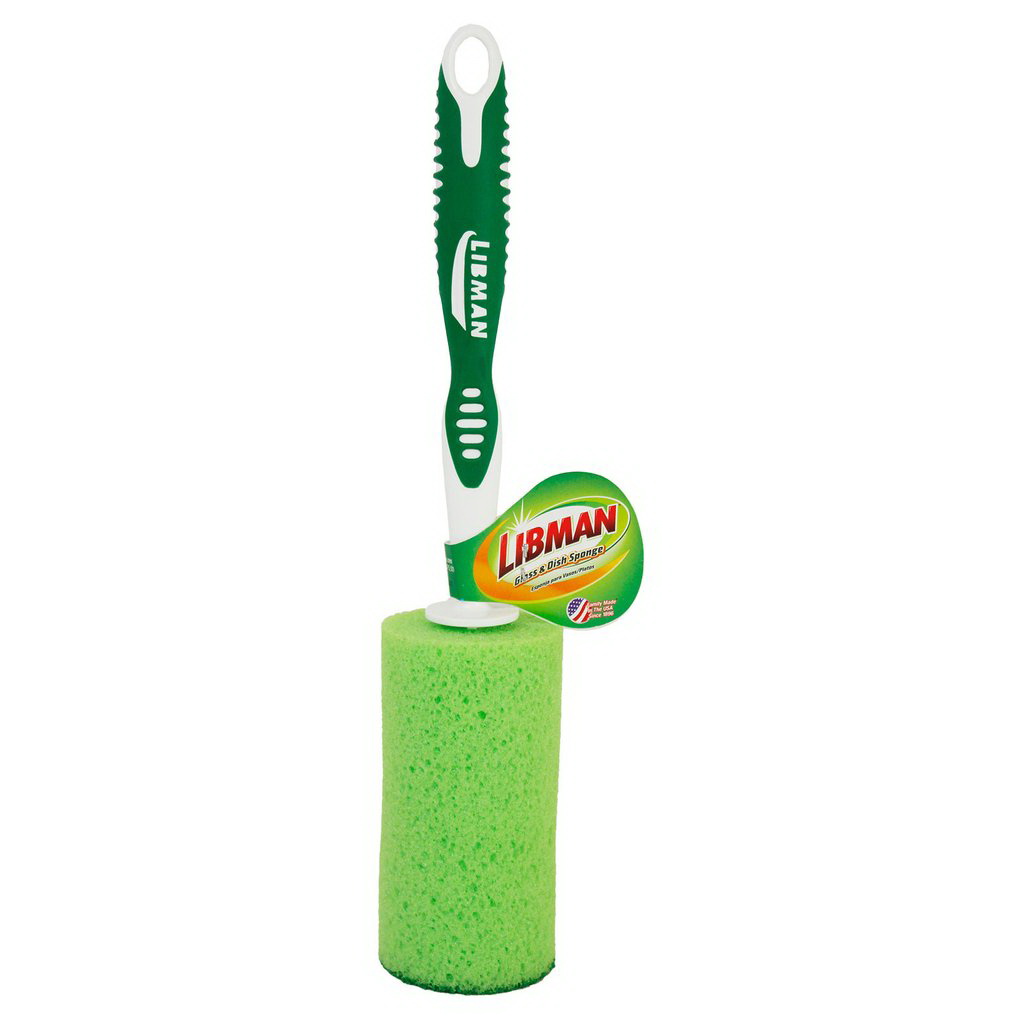 Libman 35 Glass/Dish Sponge, Sponge Bristle, 11.38 in L - 2