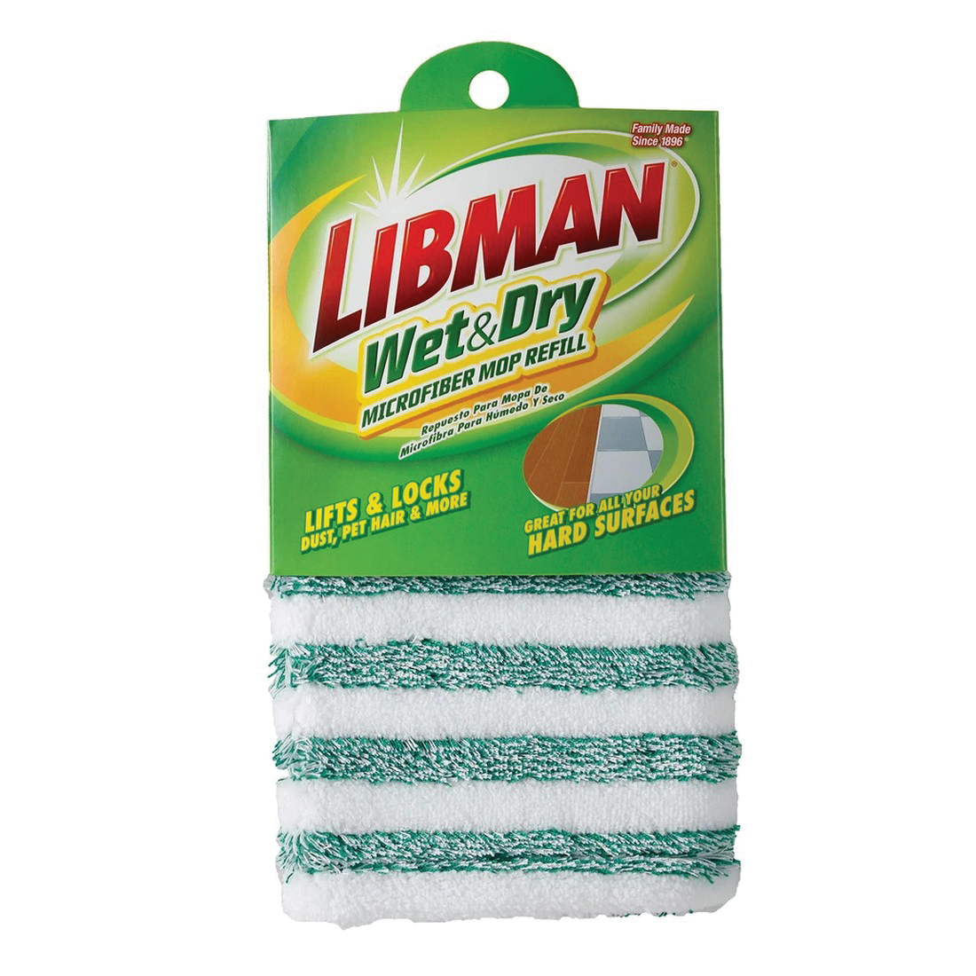 Libman 119 Wet and Dry Mop Refill, Microfiber - 2