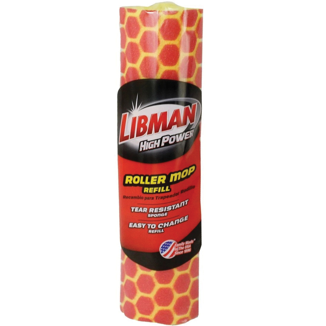 Libman 956 Roller Mop with Scrub Brush Refill, Sponge - 2