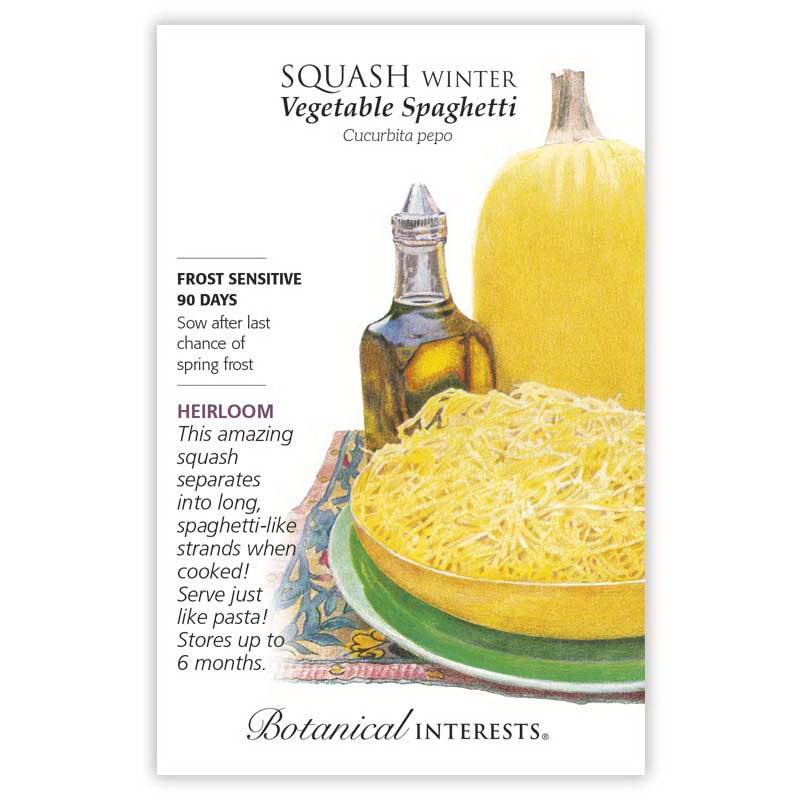 Botanical Interests 3171 Vegetable Seed, 90 days Days, Cucurbita Pepo, Squash, 3 g Pack - 2