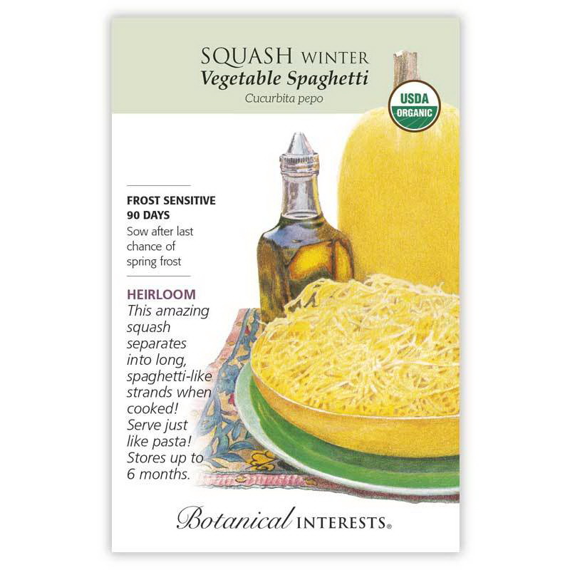 Botanical Interests 3171 Vegetable Seed, 90 days Days, Cucurbita Pepo, Squash, 3 g Pack - 3