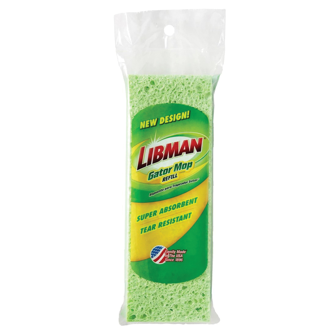 Libman Gator Series 3021 Mop Refill, Sponge - 2