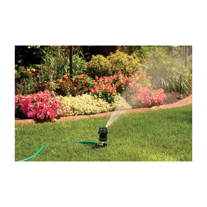 Orbit H2O-6 58573N Gear Drive Sprinkler on Spike, Hose, 80 ft, Flat, Large, Medium, Shower, Small, Vertical, Plastic - 2