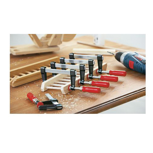 Bessey LM Series LM2.006 Light-Duty Bar Clamp, 330 lb, 6 in Max Opening Size, 2 in D Throat, Cast Zinc/Steel Body - 3
