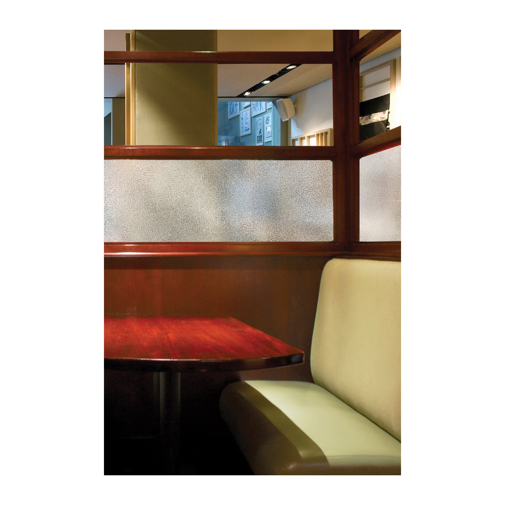 Artscape 02-3201 Window Film, 36 in L, 24 in W, Texture Twelve Pattern, Vinyl, Clear - 4