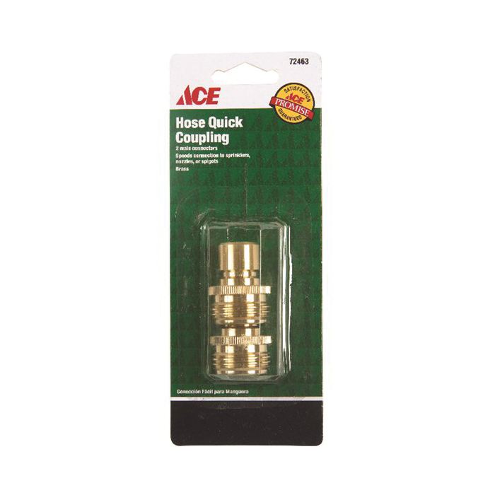 ACE GT1920A Quick Connector Coupling Threaded Male, Threaded Male, Brass - 2