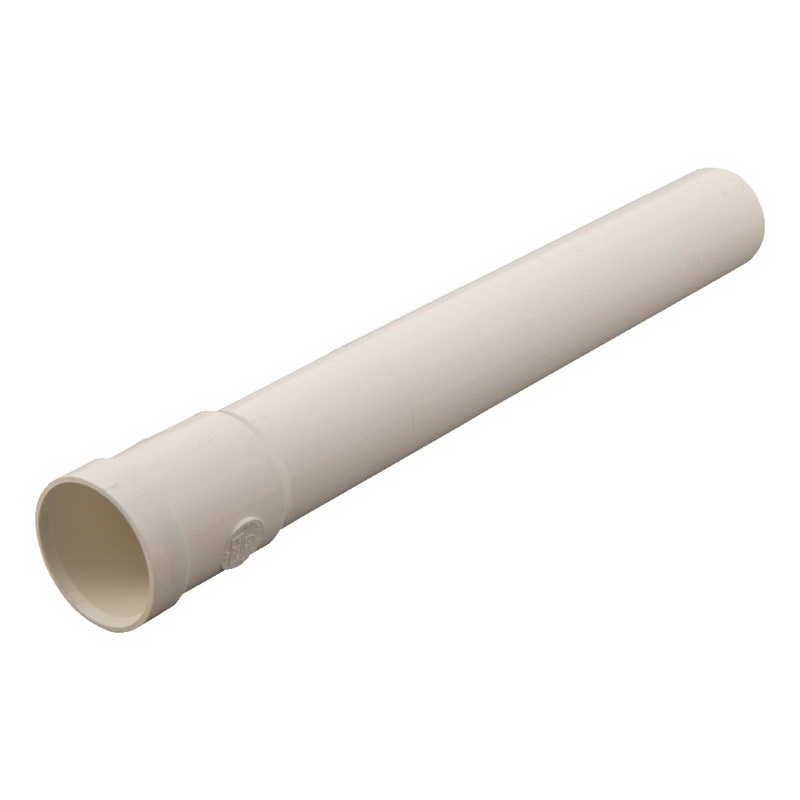 ACE ACE911W Pipe Extension Tube, 1-1/2 in, 12 in L, Solvent Weld, Polypropylene, White - 2