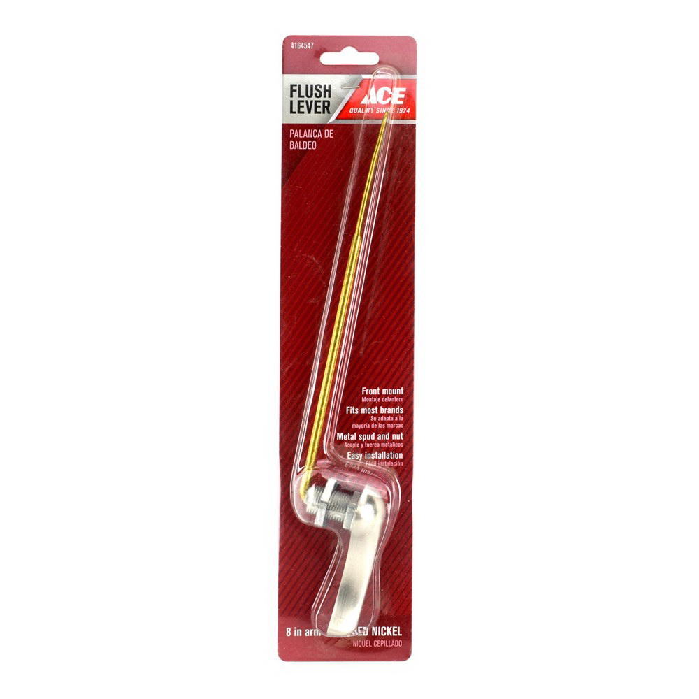 ACE ACE835-58BN Tank Lever, Front Mounting, 8 in L Flush Arm, Brass, Brushed Nickel - 3