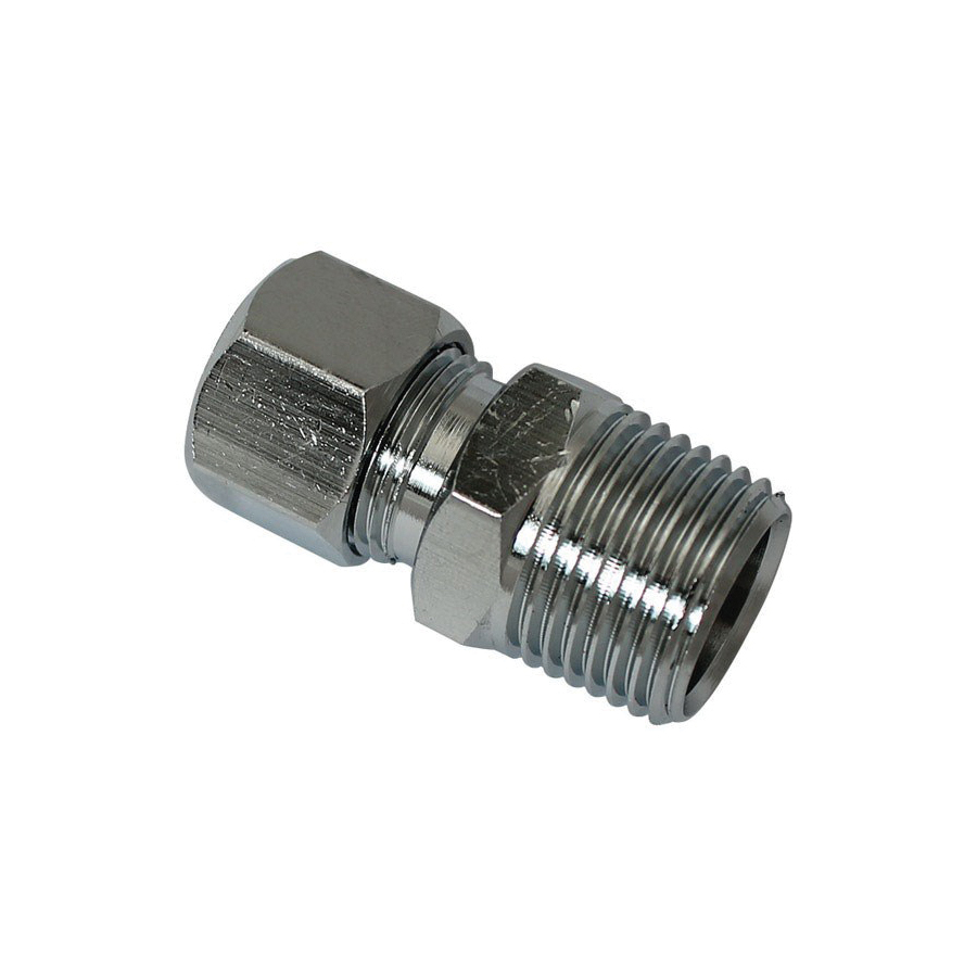 ACE ACE72PCLF Straight Connector, 3/8 in, MPT x Compression, Brass - 2