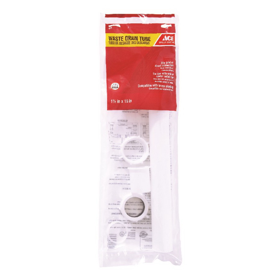 ACE AH20669-N Waste Arm, Plastic, White - 2
