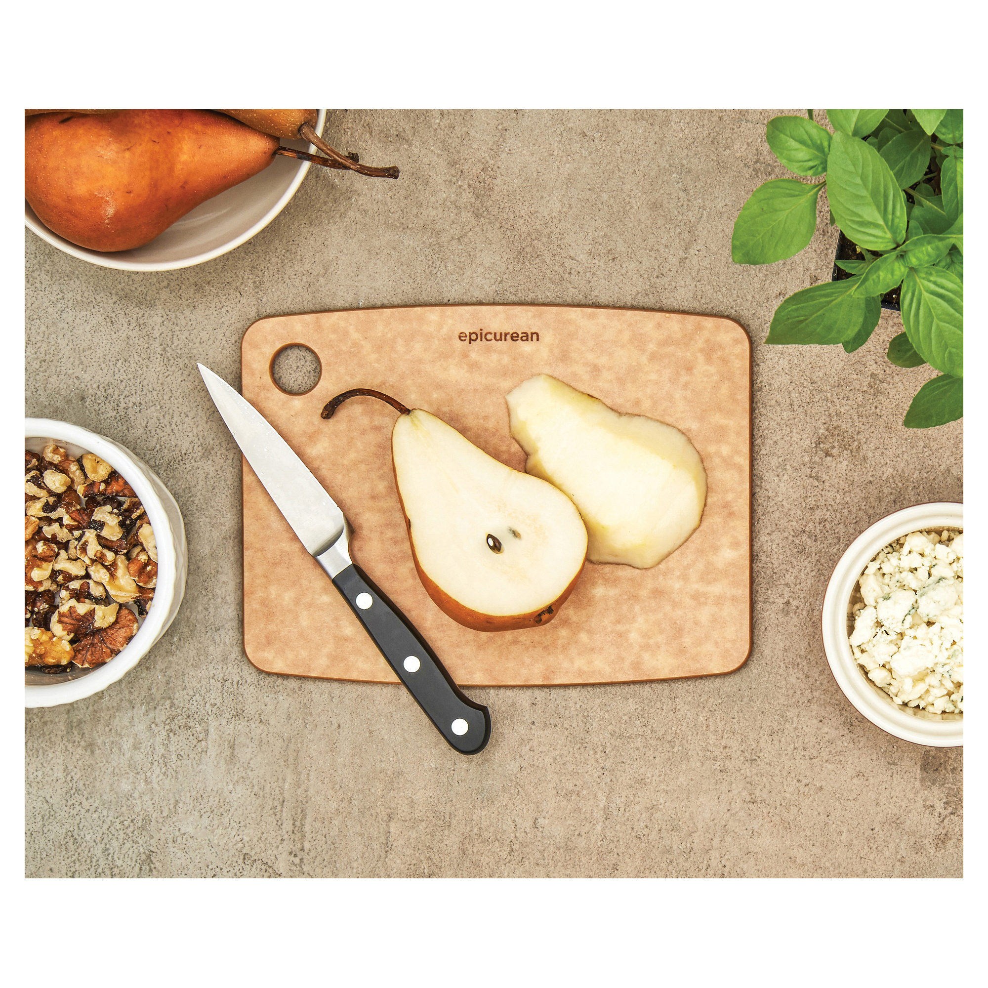 epicurean Kitchen Series 001-080601 Cutting Board, 6 in L, 8 in W, 1/4 in Thick, Wood, Natural - 2