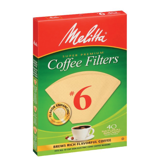 Melitta 626412 #6 Coffee Filter, Cone, Paper, Natural Brown - 2