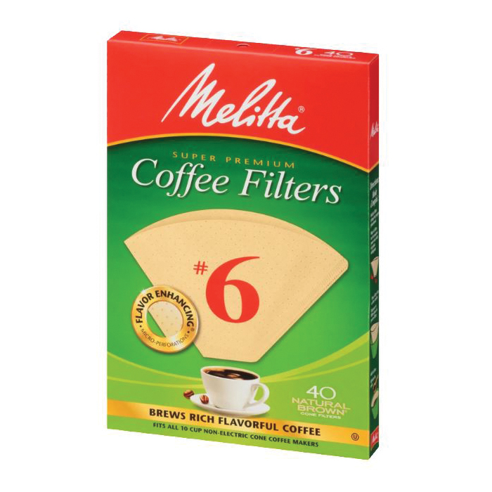 Melitta 626412 #6 Coffee Filter, Cone, Paper, Natural Brown - 3